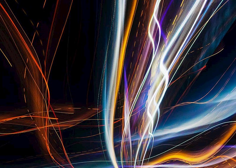 Abstract colorful lines